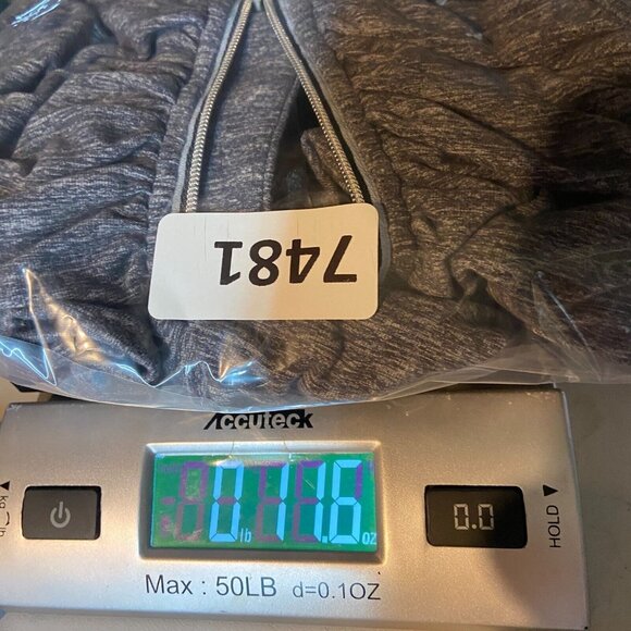 Lululemon Women 4 1/4 Zip Pullover Jacket Ruched Ruffled Stretch Thumbholes Blue - Picture 7 of 7